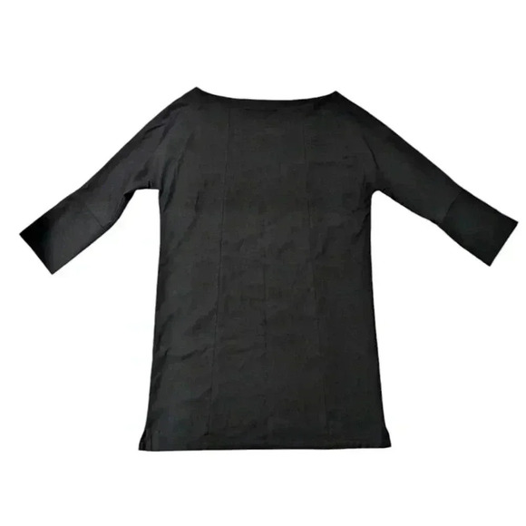 Melow par Melissa Bolduc Dress Black Wool Blend Boat Neck Women's size Large - Picture 10 of 10